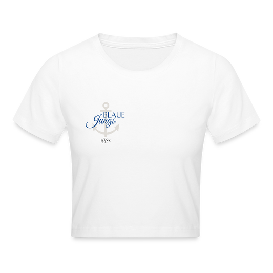 Cropped T-Shirt - Weiß
