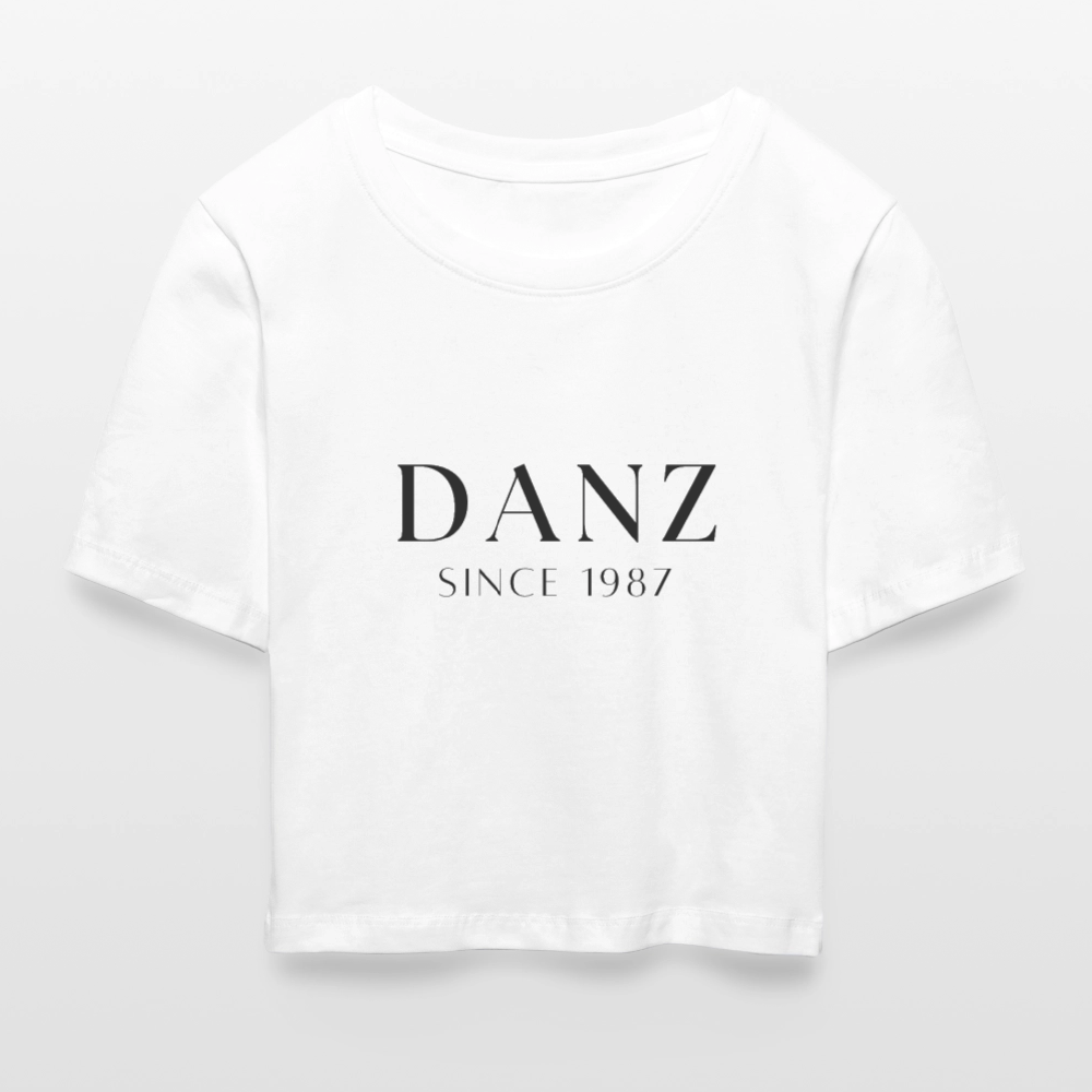 Cropped T-Shirt - Weiß