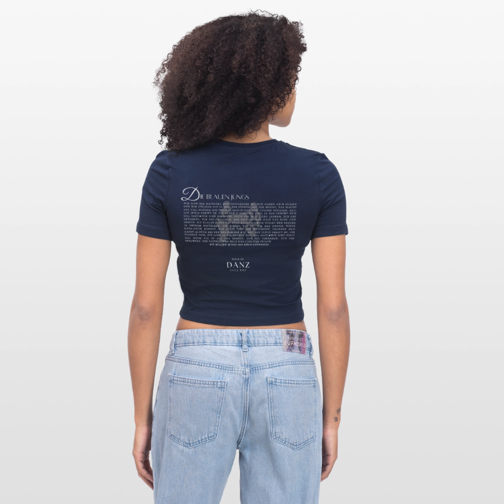 Cropped T-Shirt Marine - Light Navy