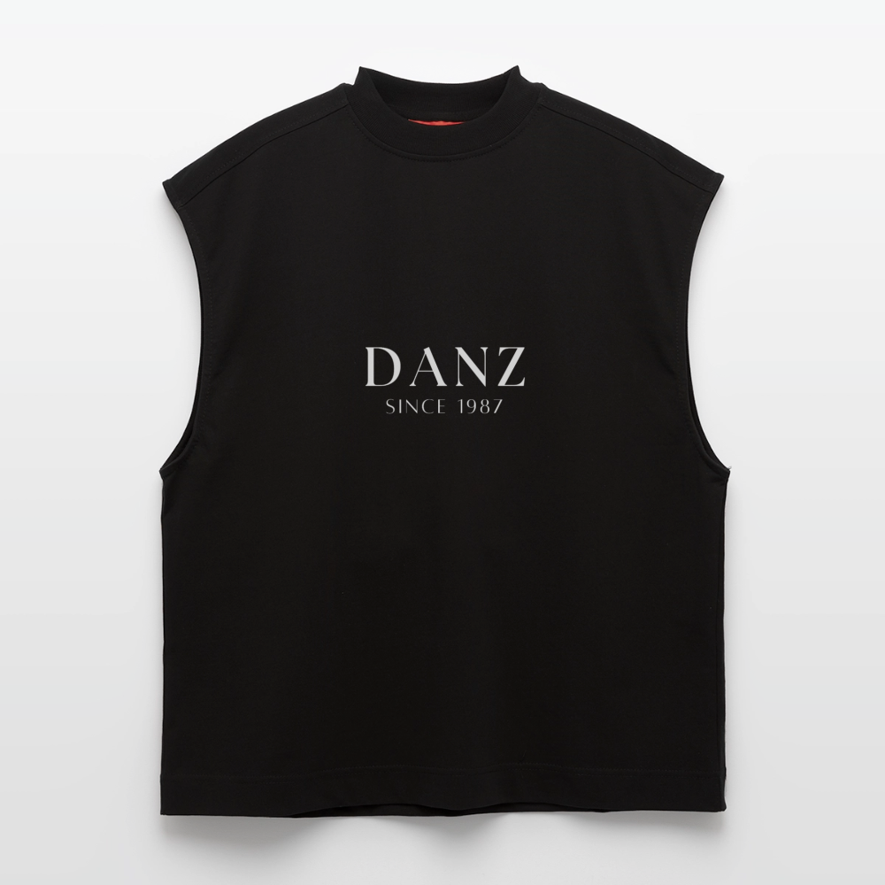 Heavyweight Oversized Organic Tank Top Made in EU - SOLID BLACK