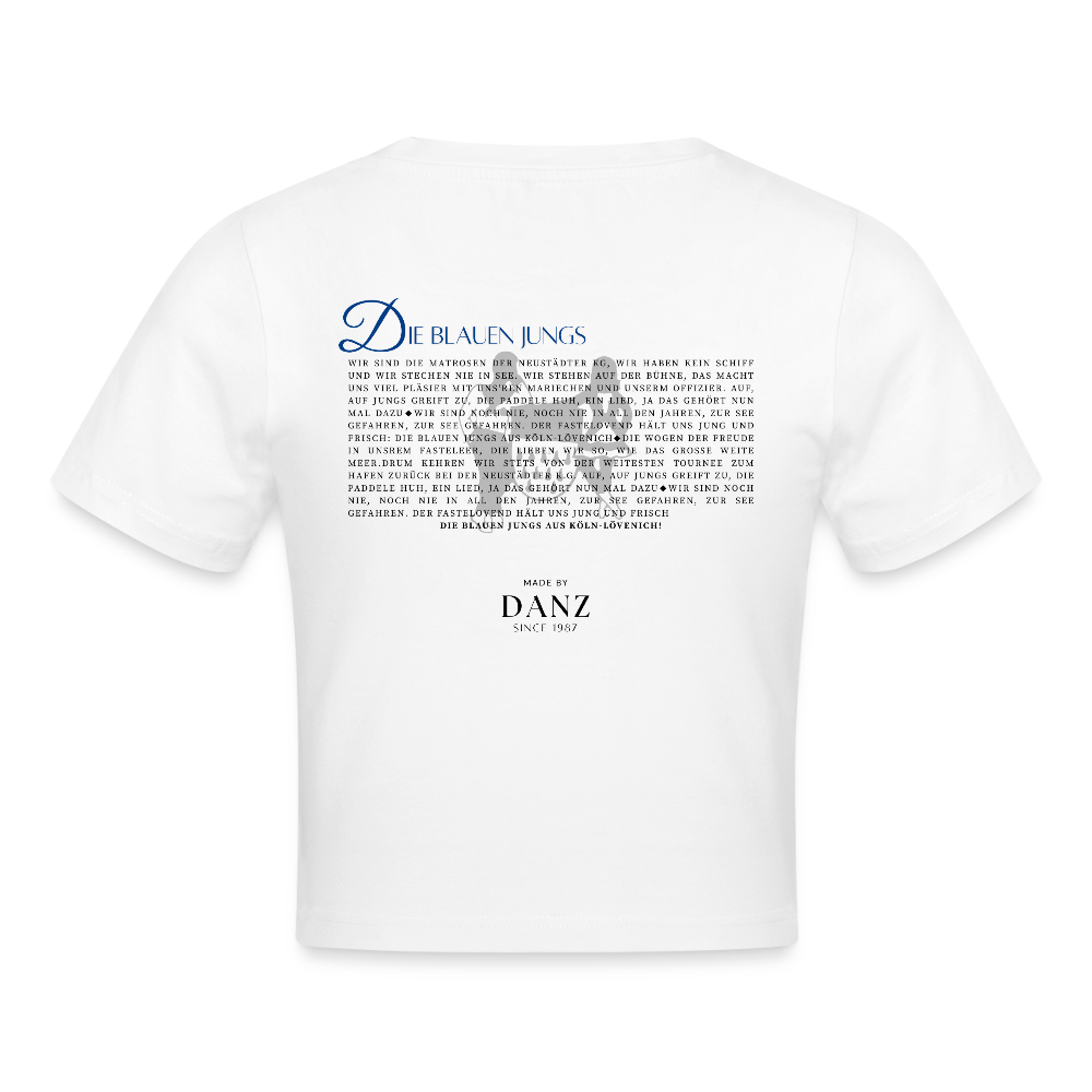Cropped T-Shirt - Weiß