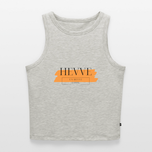 HEVVE UN HEVVE LOSSE Cropped Tank Top - Grau meliert