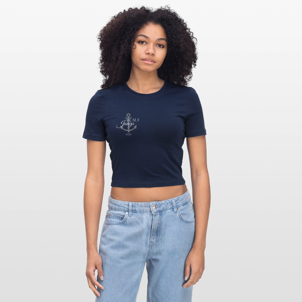 Cropped T-Shirt Marine - Light Navy