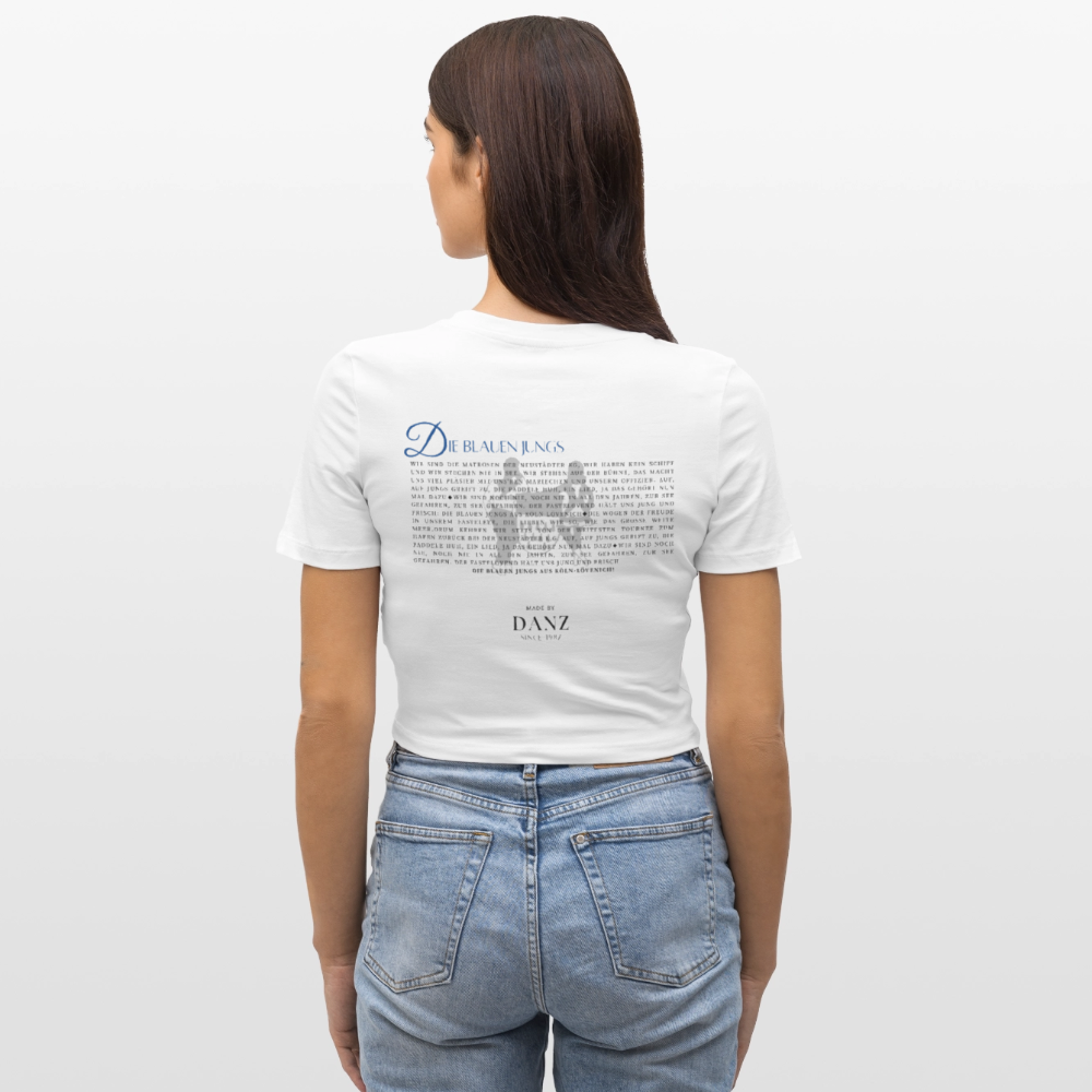Cropped T-Shirt - Weiß