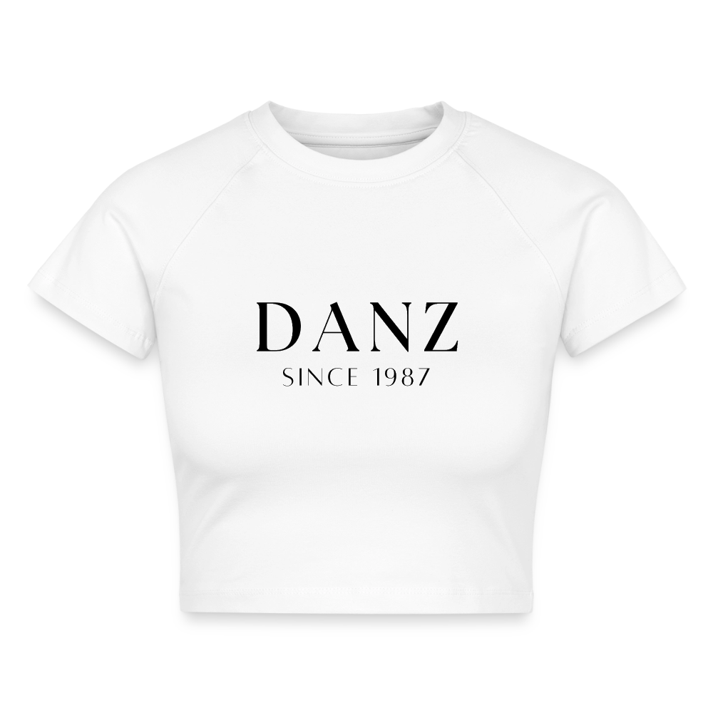 Cropped T-Shirt - Weiß