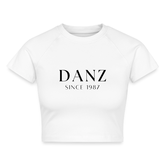 Cropped T-Shirt - Weiß