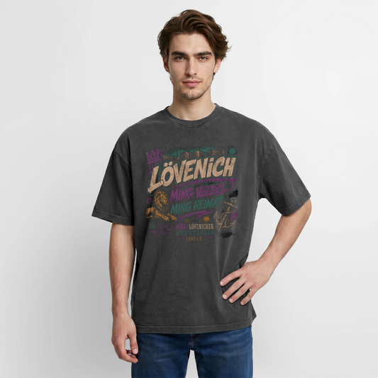 KG Shirts "Lövenich" Vintage Version - Schwarz Acid Wash